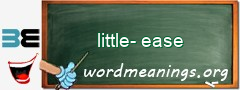 WordMeaning blackboard for little-ease